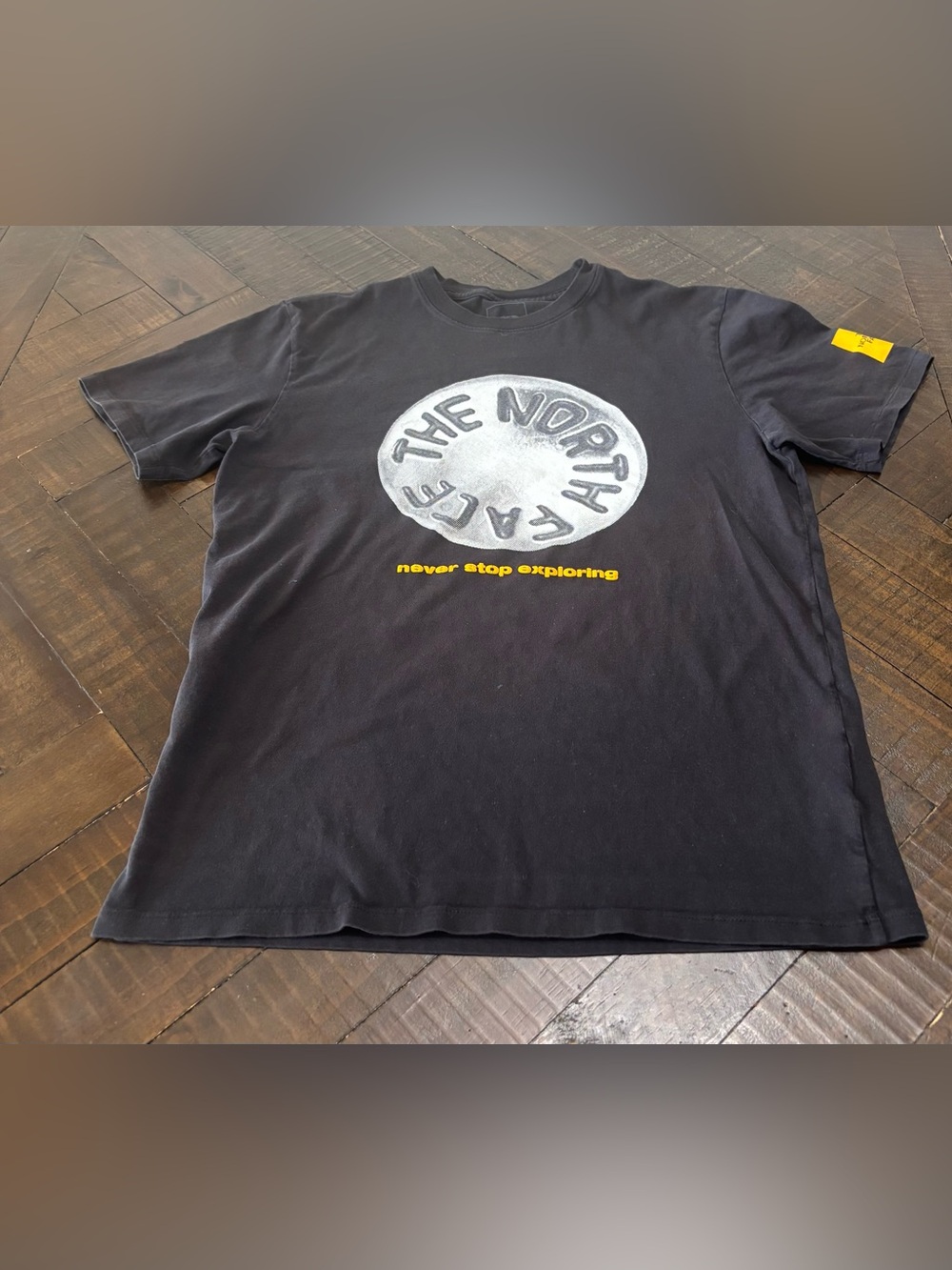 The North Face Crew Neck Black T-shirt Men's Size S Never Stop Exploring